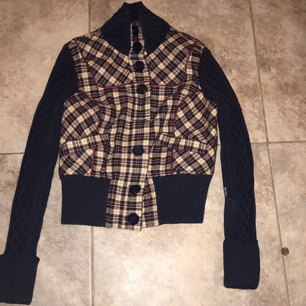 Plaid Sweatshirt by Guess